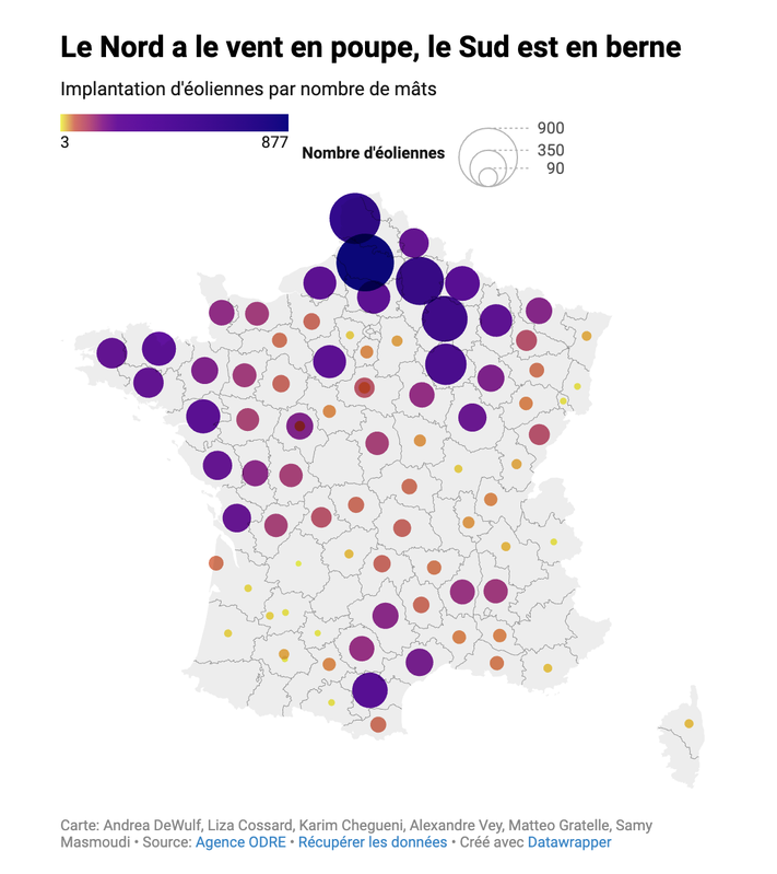 Éoliennes en France : Un souffle inégal sur le territoire