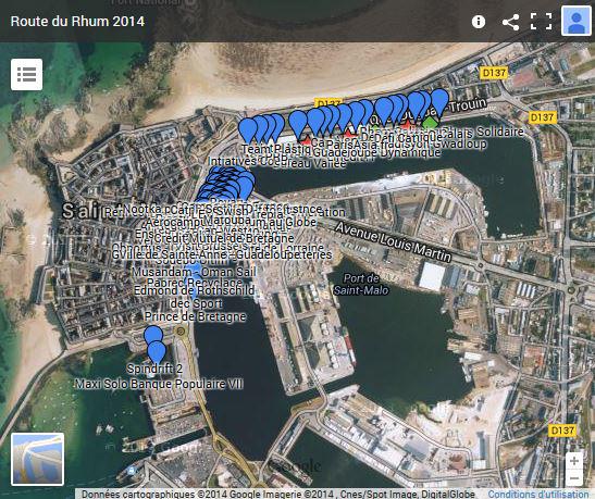 Route du Rhum : une carte interactive du port avant le départ