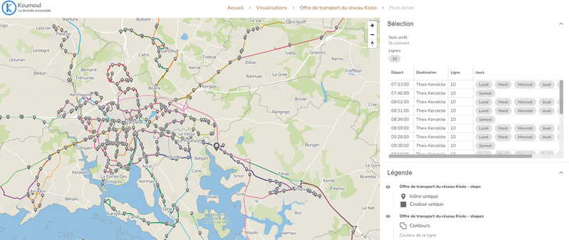 Carte du réseau Kicéo