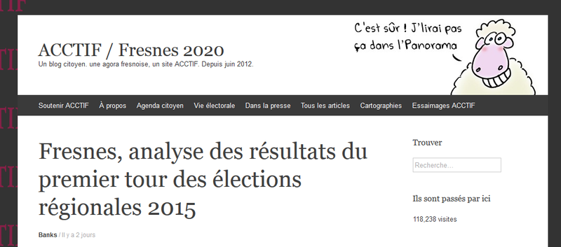 Fresnes, analyse des résultats du premier tour des élections régionales 2015