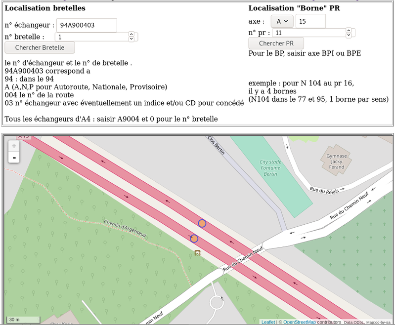 Recherche des données du RRN en Ile de France