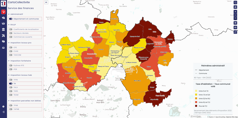 CartoCollectivité - Taxe d'Habitation (TH)