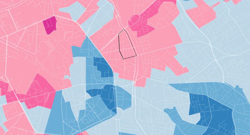 Municipales 2014 à Toulouse : carte vectorielle