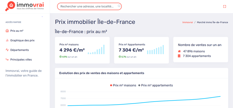 Trouvez les ventes DVF qui vous intéressent sur Immovrai