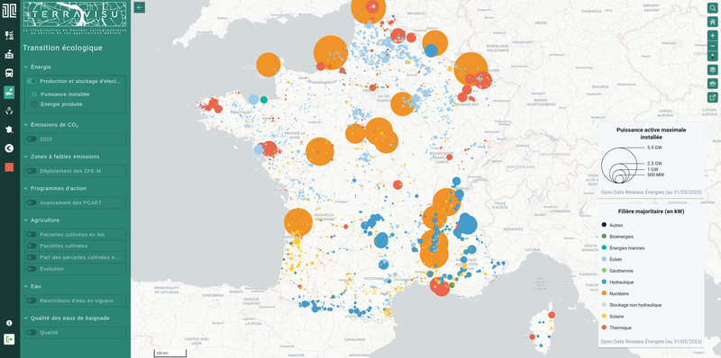 TerraVisu - Production et stockage d'électricité