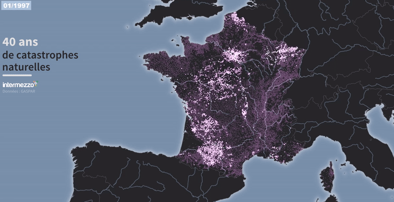 40 ans de catastrophes naturelles en France