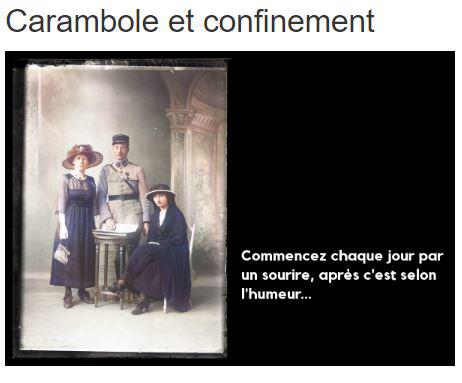 Carambole et confinement