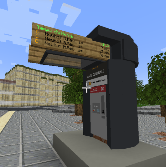 Mise en place du temps réel dans Strasbourg version Minecraft