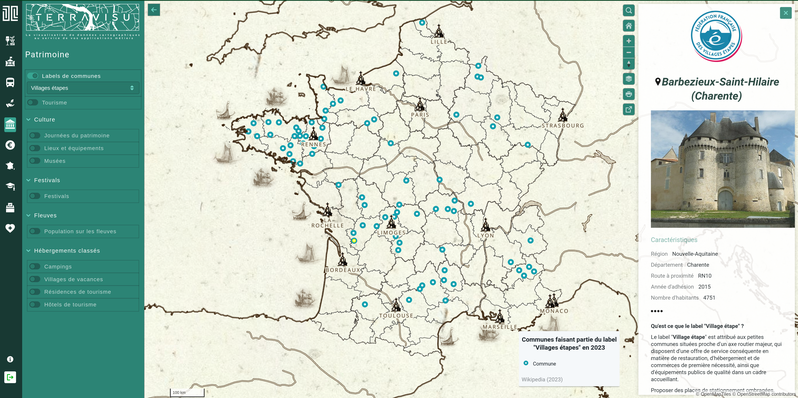 TerraVisu - Villages étapes en 2023