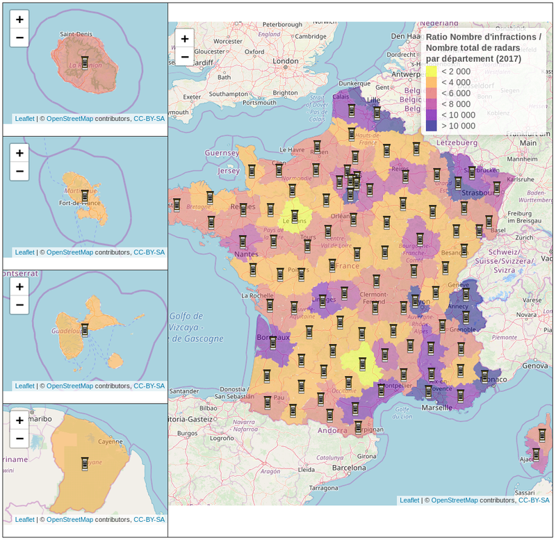 Radars Automatiques en France - Visualisation et Cartographie