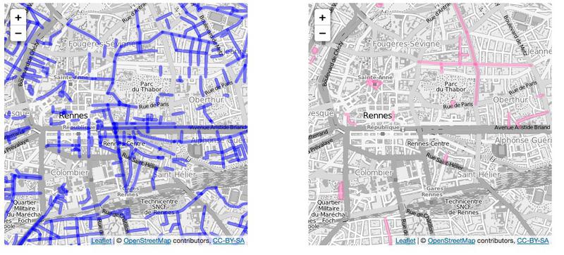 Toponymes: Etude genrée du filaire de la ville de Rennes