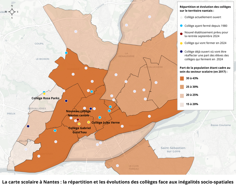 MIX-CITÉ : LE REMANIEMENT DE LA CARTE SCOLAIRE DES COLLÈGES À NANTES 