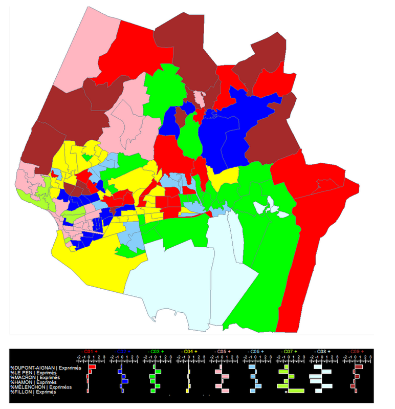 Géographie des résultats des élections présidentielles 2017 dans l’agglomération havraise