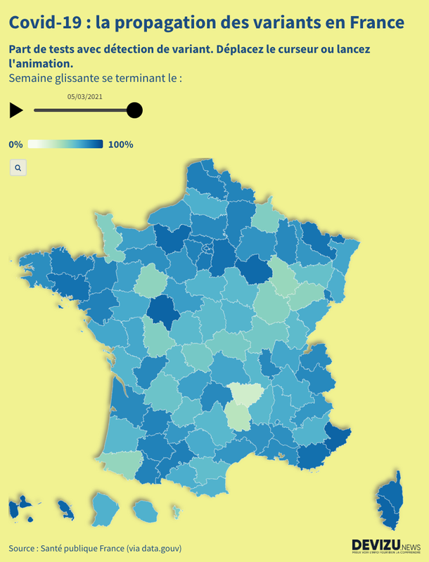 Propagation des variants en France