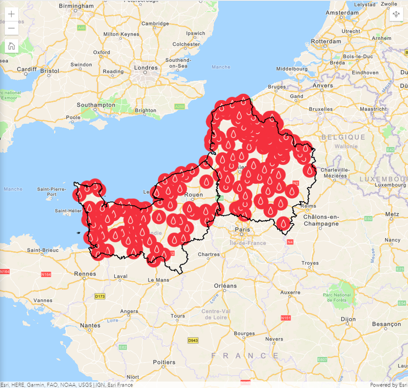 Donner son sang dans les Hauts-de-France et en Normandie