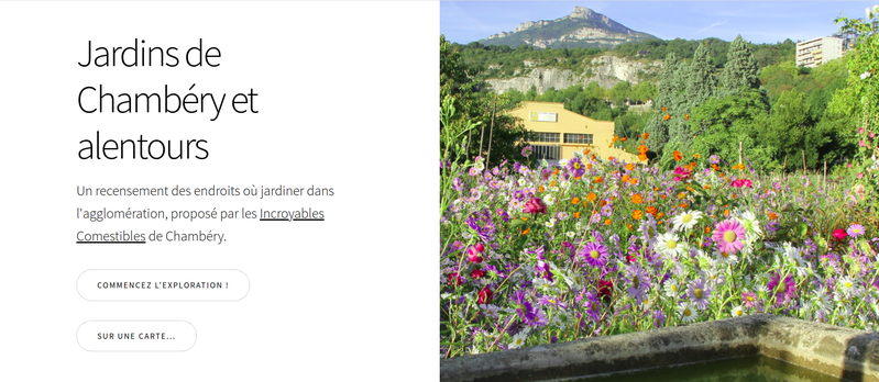 Site web des jardins collectifs de l'agglomération de Grand Chambéry