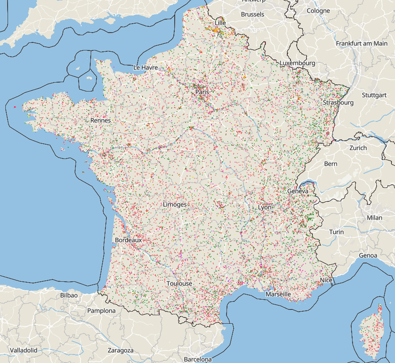 API  : Parcelles des personnes morales