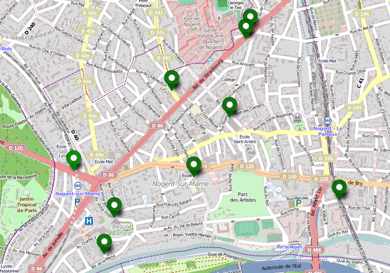 Panneaux d'affichage libre à Nogent-sur-Marne