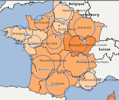 Cartographie dynamique sur la vacance de longue durée dans le parc privé par région