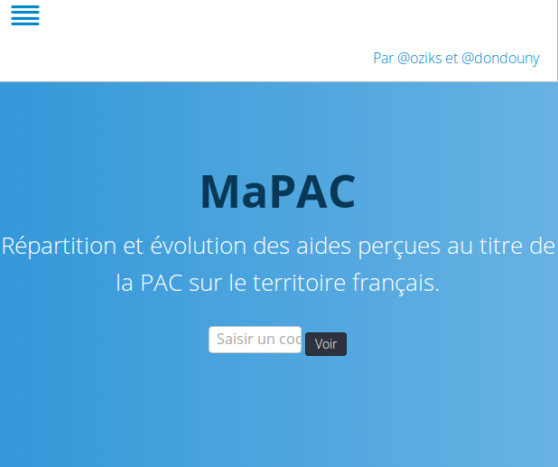 Répartition et évolution des aides perçues au titre de la PAC sur le territoire français.