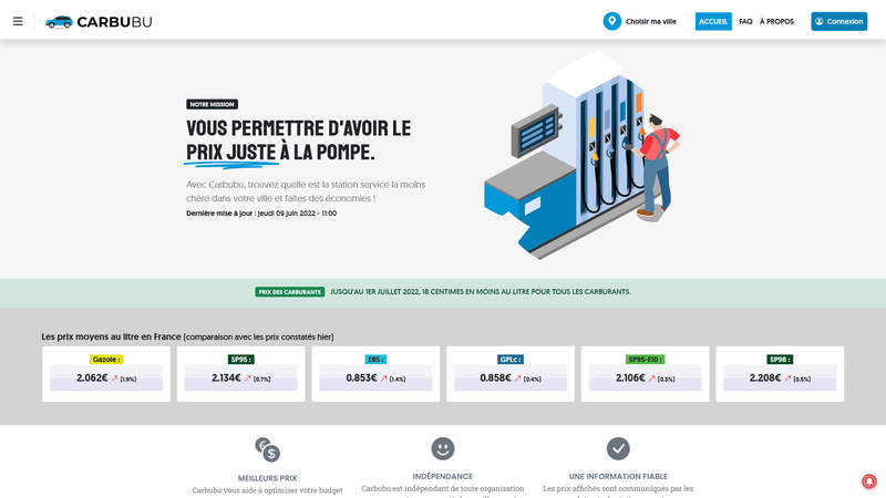 Carbubu.fr - Le prix des carburants