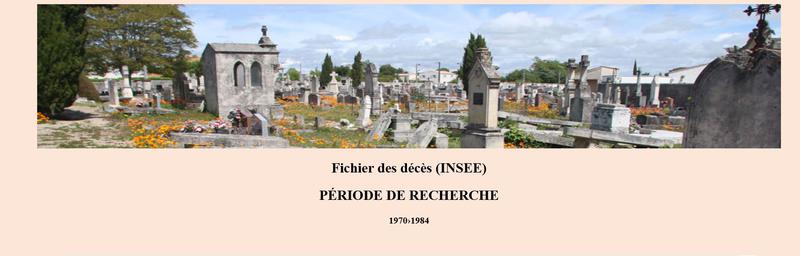 Fichier des décès (INSEE)
