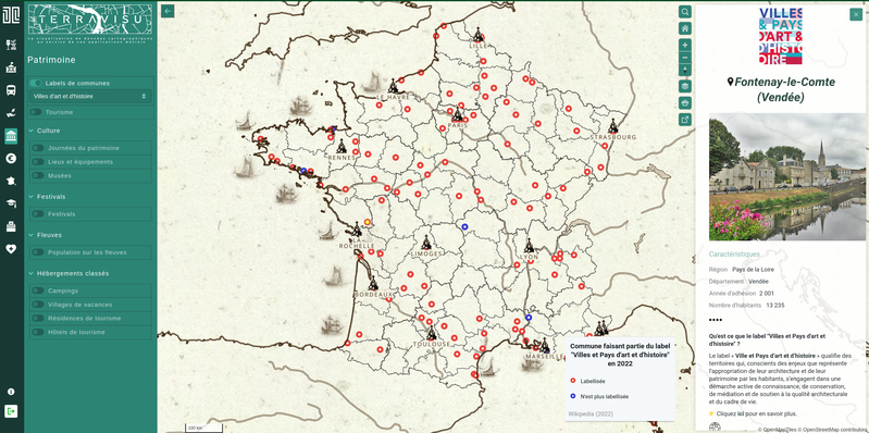 TerraVisu - Villes d'art et d'histoire en 2022