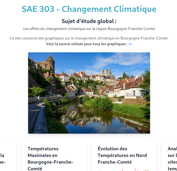 SAE 303 - Changement Climatique