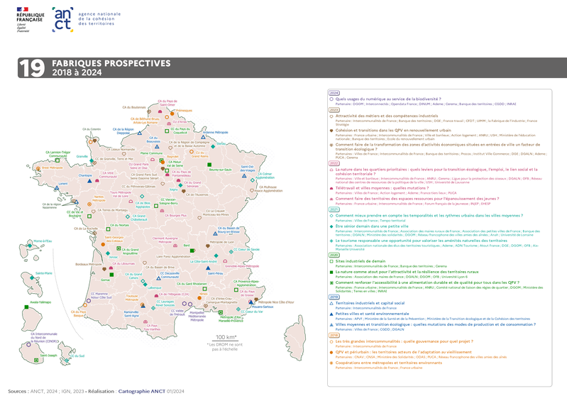 Carte des Fabriques prospectives